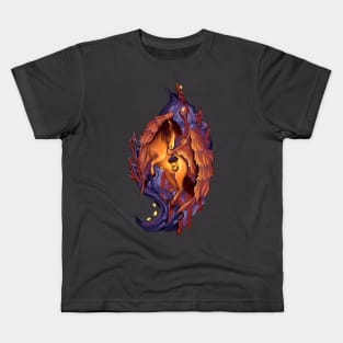 Pegasus in the night forest Kids T-Shirt